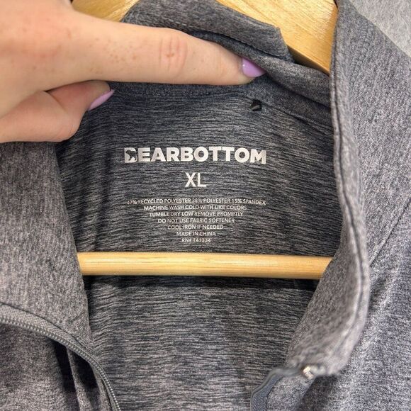 Men's Bearbottom Size XL Gray Quarter- Zip‎ Pullover Base Layer Shirt - Picture 3 of 10